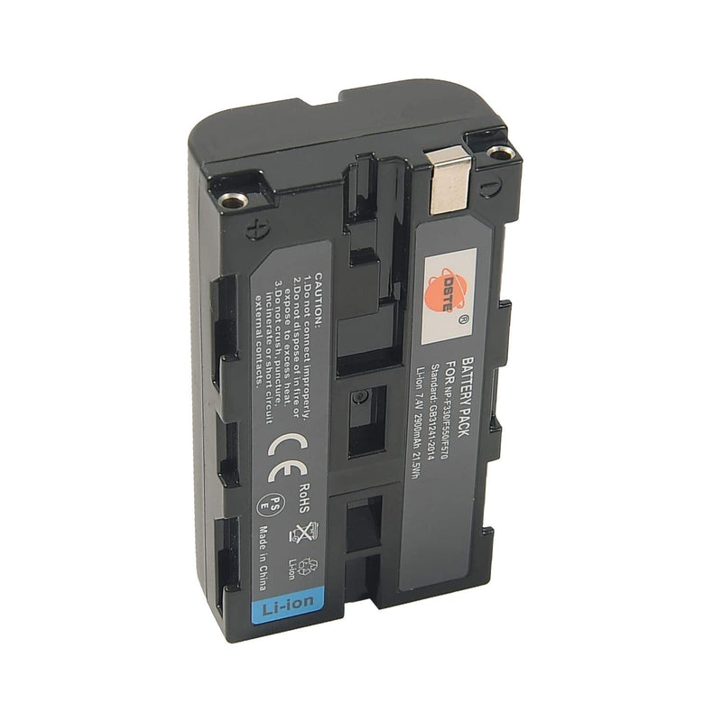 DSTE Replacement for NP-F550 Battery Compatible Sony CCD-RV100 CCD-RV200 SC5 SC9 TR1 TR940 TR917 Camera CN-160 CN-216 CN-304 YN 300 VL600 LED Video Light as NP-F330 NP-F530 NP-F570