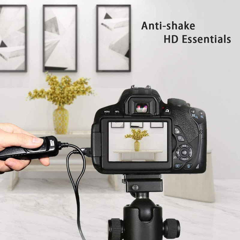 Shutter Release Cord, Pixel RC-201 Cable Shutter Release for Can EOS DSLR Cameras Replaces Canon RS-80N3 201-N3