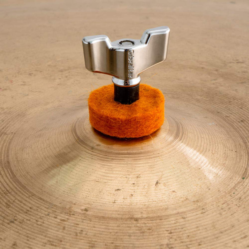 [AUSTRALIA] - Stage Rocker Orange Wool Cymbal Felts, 12pcs - pack, SRFTOG-12 