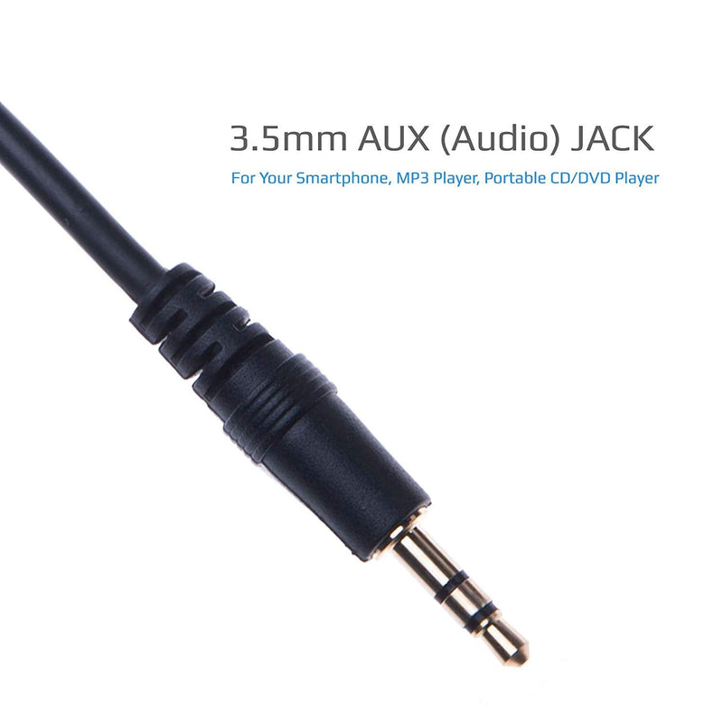 Keple Car Aux-in Adapter Cable 3.5mm Aux Audio Music Connector Cable for Mercedes A Class W169, W245, B W245, W203, C W209, W203, CLK X164, W209, GL W164, X164 5ft