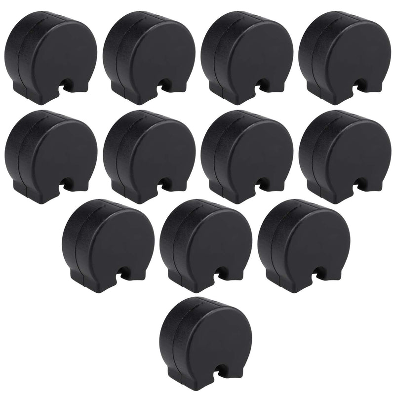 Clarinet Thumb Rest Cushion Protector 12PCS Comfortable Black Rubber Thumb Rest Cushion Protector for Clarinets