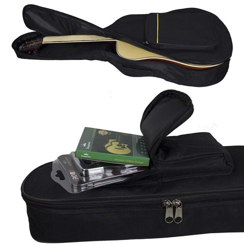 40/41inch Acousic Guitar Bag 42inch 43inch Folk Guitar Bag 4/4 3/4 Guitar Case Portable Travel Guitar Box (41inch Black Color) 41inch Black Color