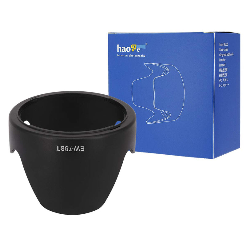 Haoge Bayonet Lens Hood for Canon EF 28-135mm f3.5-5.6 is USM Lens Replaces Canon EW-78B II