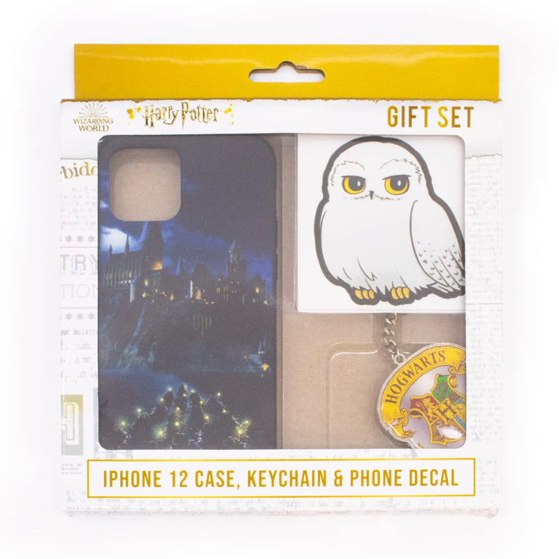 Harry Potter Tech Accessory Bundle with iPhone 12 case, Keychain and Phone Decal