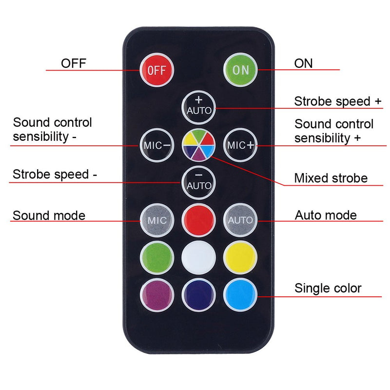 [AUSTRALIA] - Strobe Lights, CHINLY Party Stage Lighting Super Bright Flash for Halloween Disco Bar Wedding Party KTV Concert Sound Control 35W 180LED Remote Control Strobe Effect 