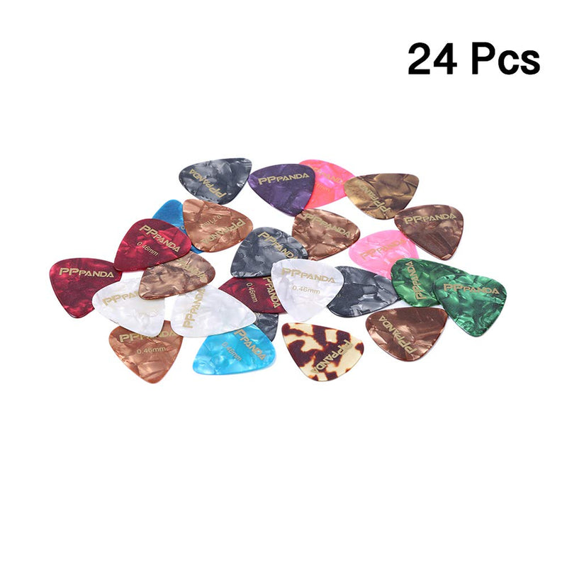 PPpanda Guitar Picks 24 pcs, Guitar Plectrums for Your Electric, Acoustic, or Bass Guitar Thin, Medium,0.46 0.71 mm