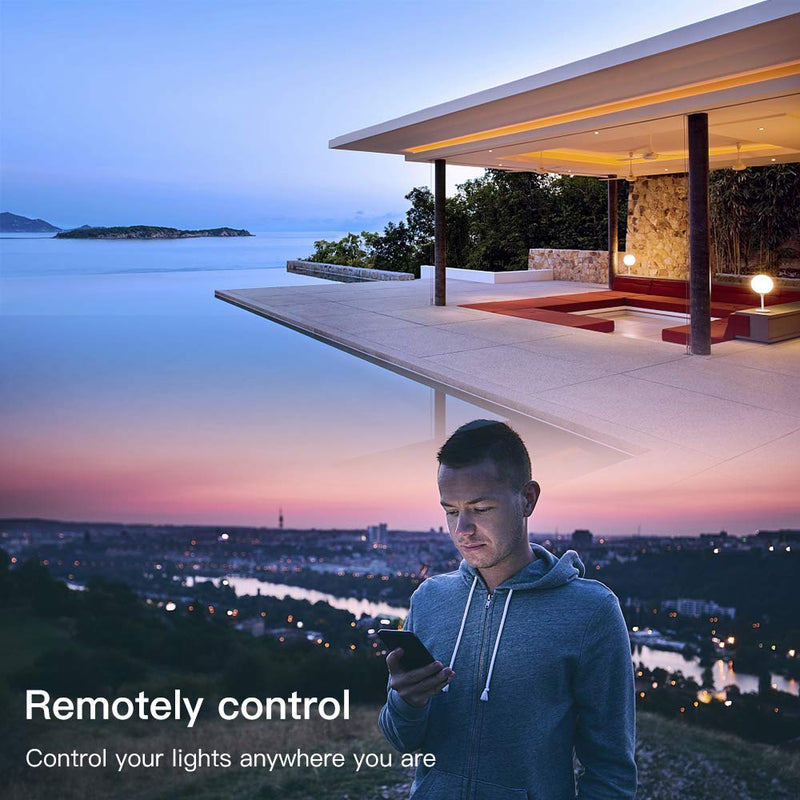 [AUSTRALIA] - HaoDeng WiFi Wireless LED Smart Controller Alexa Google Home IFTTT Compatible,Working with Android,iOS System,RGBW Strip Lights DC 12V 24V(No Power Adapter Included) 