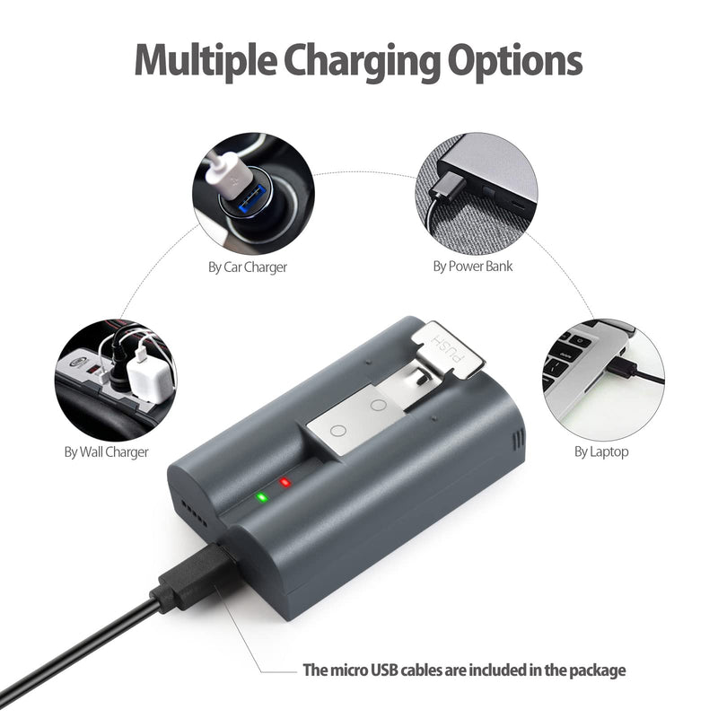 [AUSTRALIA] - 2 Packs 6040mAh Rechargeable Battery Compatible with Ring, for Video Doorbell 2/3/4, Video Doorbell 3 Plus, Stick Up Cam Battery (2nd & 3rd Gen) and Spotlight Cam Battery 