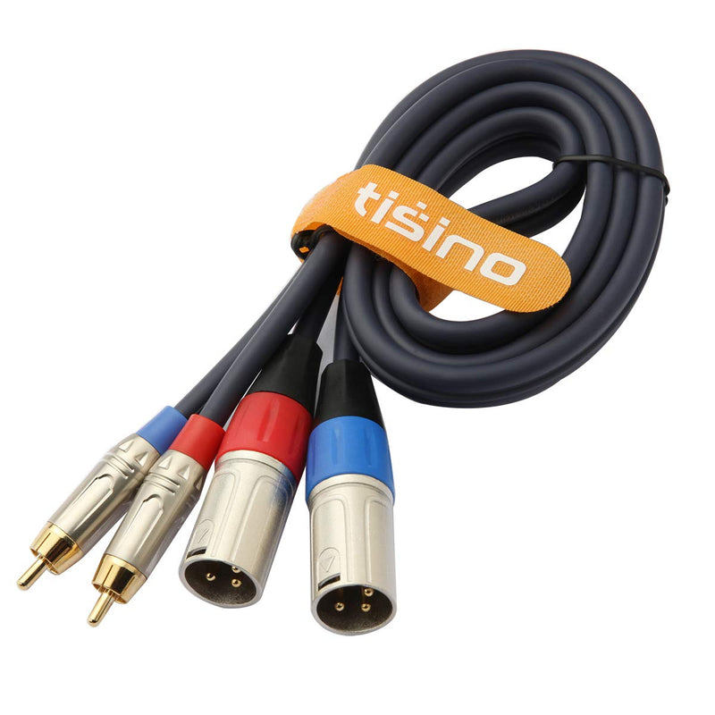[AUSTRALIA] - TISINO Dual RCA to XLR Cable, 2 RCA to 2 XLR Male HiFi Stereo Audio Connection Microphone Cable Wire Cord Path Cable - 3.3 Feet 