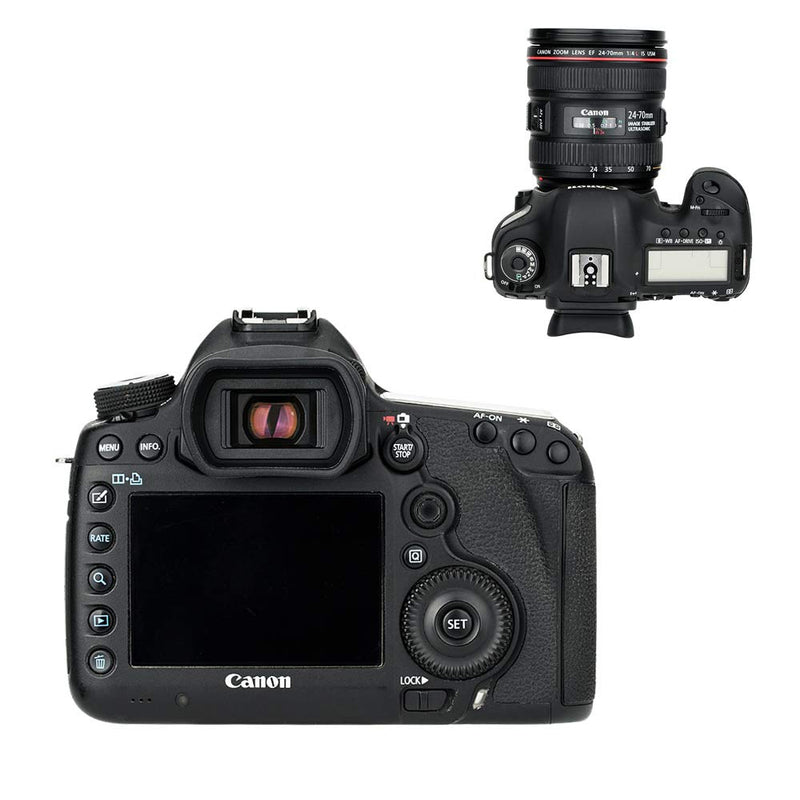 JJC Eg Soft Extended Eyecup Eyepiece Eyeshade for Canon EOS 1D X Mark II 1Ds Mark III 1D Mark IV 1D Mark III 5D Mark IV 5D Mark III 5DS R 7D Mark II 7D Viewfinder Replaces Canon Eg Eye Cup
