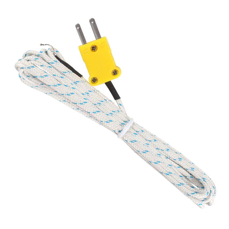UMLIFE 3M K Type Mini-Connector Thermocouple Temperature Probe Sensor Measure Range -50~700°C,Compatible with TM902C/ TES1310 (6 Pieces)