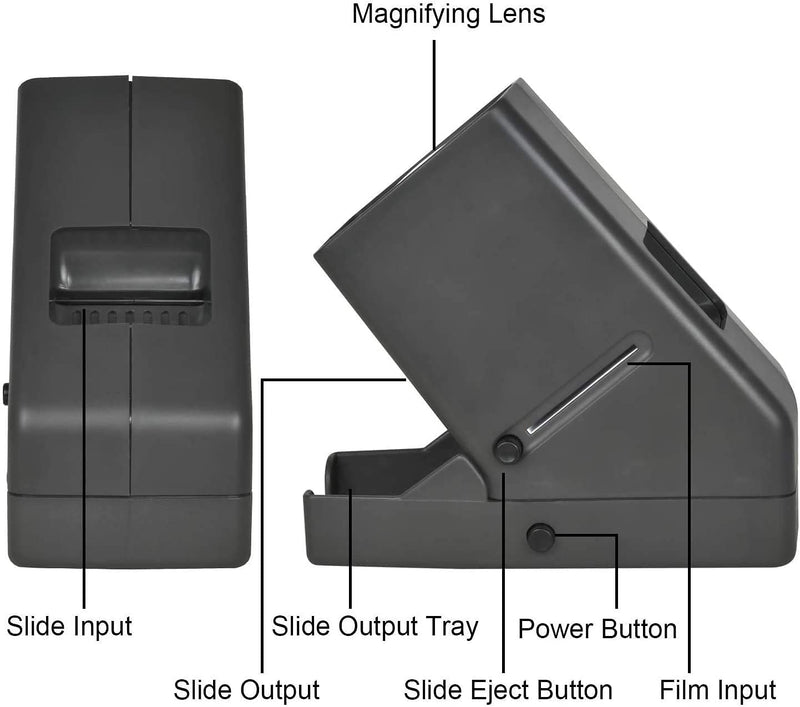 DIGITNOW!35mm Slide and Film Viewer, 3X Magnification LED Lighted Illuminated Viewing,USB Powered/Battery Operation-for 35mm Slides & Positive Film Negatives(4AA Batteries Included)