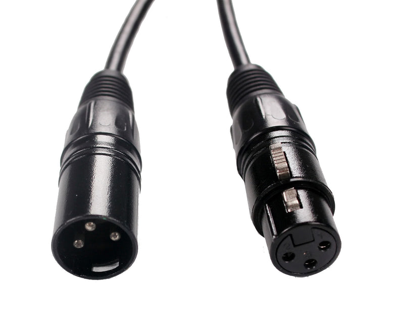 [AUSTRALIA] - Dmx Cable 5PCS 6.5ft /2m long xlr dmx 512 Cable dmx 3Pin True male to female for dmx stage moving led laser lights 