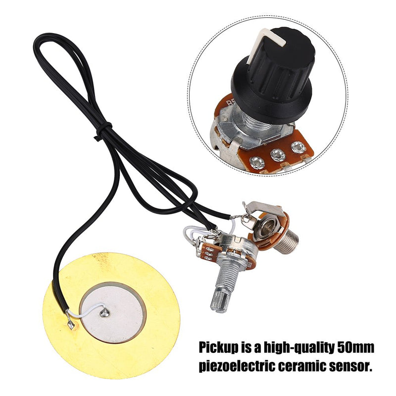 Guitar Pickup, Pickup Piezo 50mm Sensitive Transducer Pickups for Acoustic Guitar Instruments