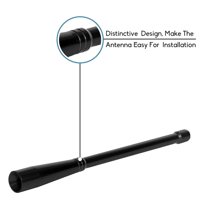 DeepRoar Replacement Antenna for Toyota Tundra 1999-2018, Optimized FM/AM Reception, 6.75 Inch EA01 (Black) Black
