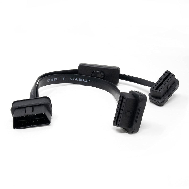 OHP New OBD Splitter Cable with Power Switch for Standard 16-pin OBD2