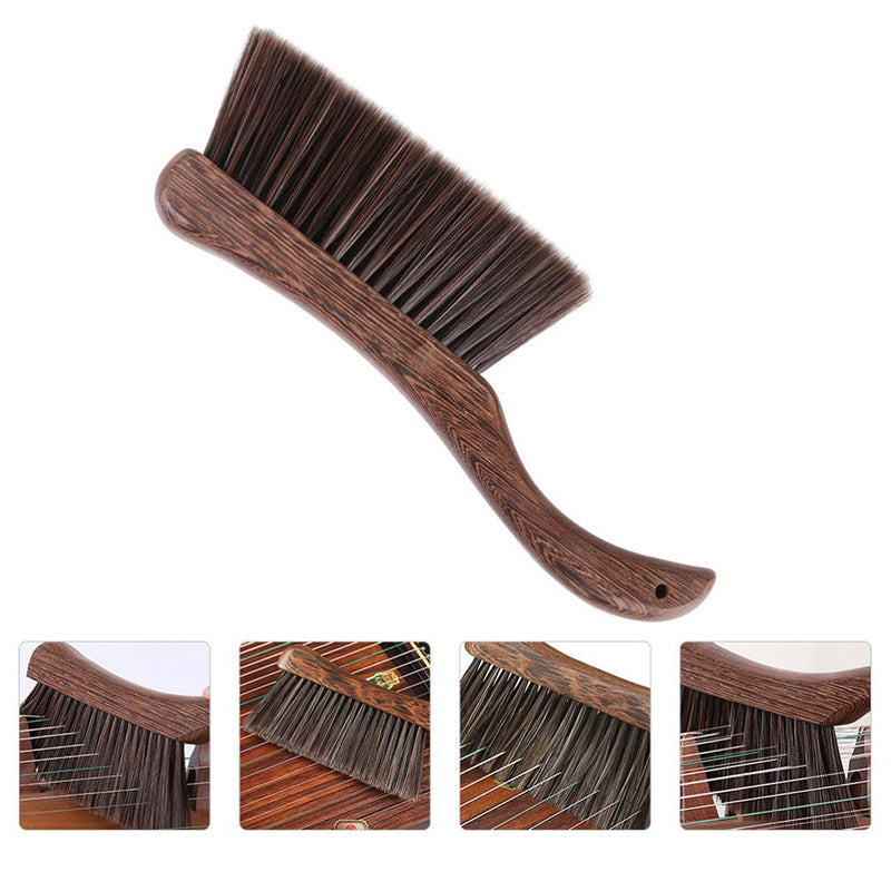 [AUSTRALIA] - MILISTEN Guzheng Cleaning Brush Musical Instrument Cleaning Brush Soft Wood Handle Brush ( Coffee ) 