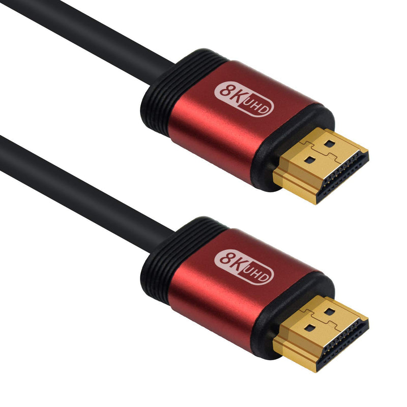 Duttek 8K HDMI 2.1 Cable, High Speed HDMI Cable, HDMI 2.1 Ultra HD Lead High Speed Cord 48Gbps Supports 8K@60HZ 4K@120HZ Compatible with Fire TV, 3D Support, Ethernet Function, 8K UHD, etc (0.5M) 0.5M