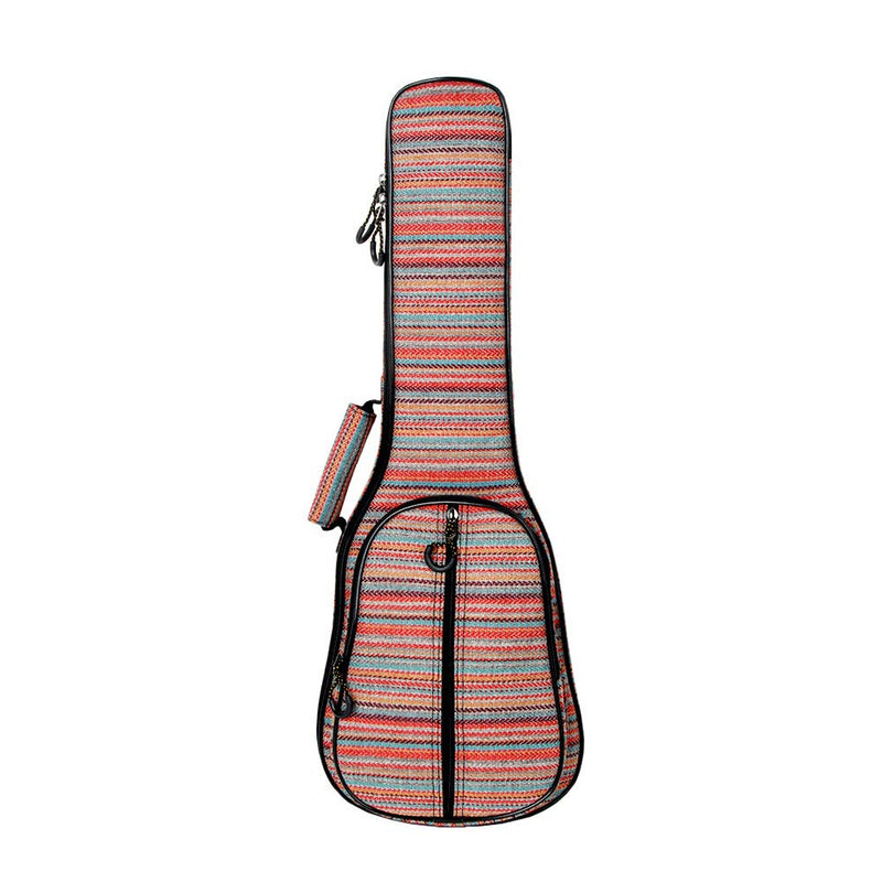 Glenmi Multicolor Bohemian Ukulele Case Bag for Soprano Concert Tenor Ukulele 21'' 23'' 26'',0.5 Inch Thick Padded(Soprano-21 Inch)