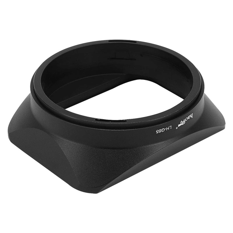 Haoge LH-G65 Bayonet Square Metal Lens Hood Shade with Cap for Fujifilm Fuji Fujinon GF 63mm F2.8 R WR and GF 45mm F2.8 R WR Lens on GFX100 GFX50S GFX50R