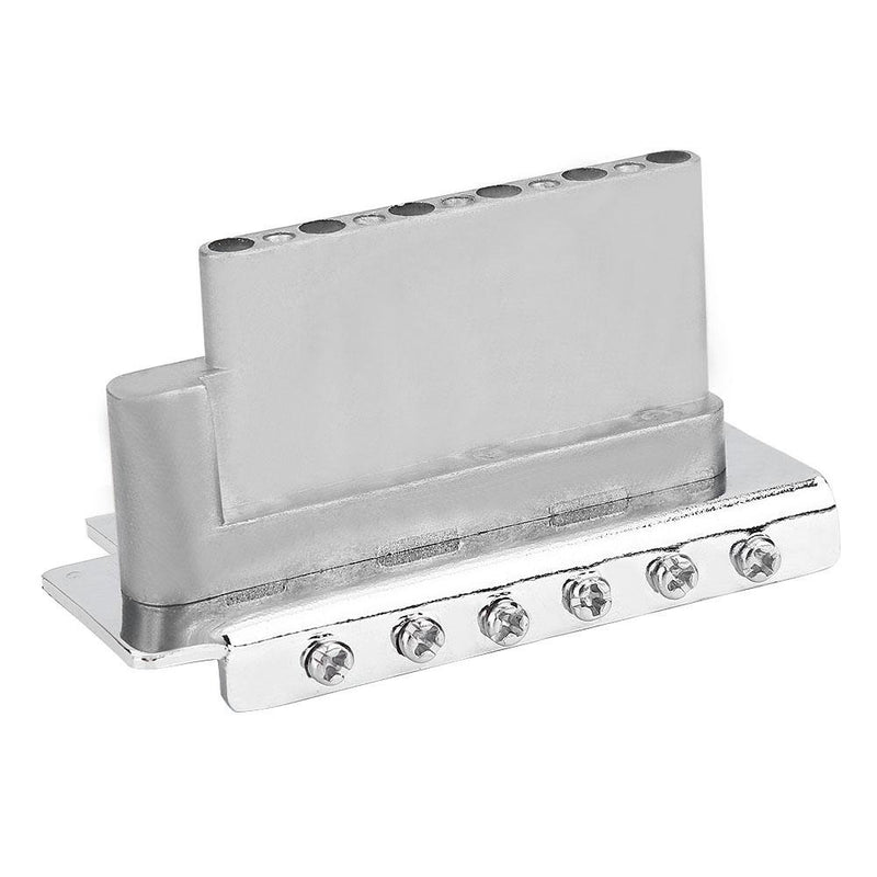 Guitar Tremolo Bridge, Zinc Alloy 6 Strings Electric Guitar Tremolo Bridge with Bar Repair Parts for Stratocaster