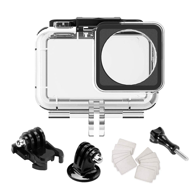 Waterproof Case for DJI OSMO Action Camera Accessories, Housing Case Protective Shell with Anti Fog Inserts Suitable for Underwater Diving Photography 200FT/61M Waterproof Case for DJI OSMO