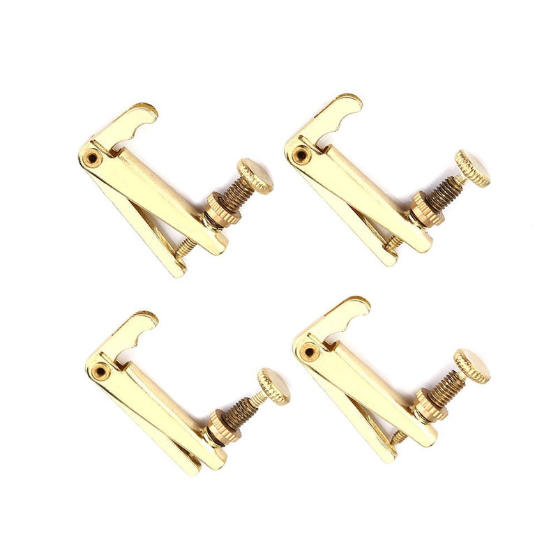 4Pcs String Adjuster Durable Violin String Fine Tuner Replacement Parts for 3/4 4/4 Violin