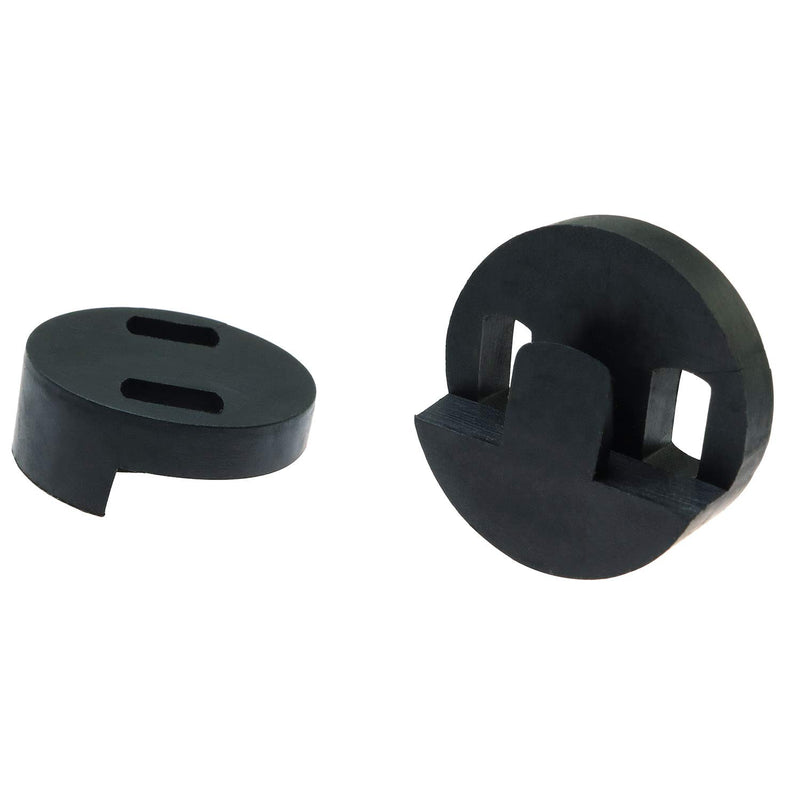 Longdex Cello Mute 2PCS Black Tourte Style Round Two Hole Cello Mute