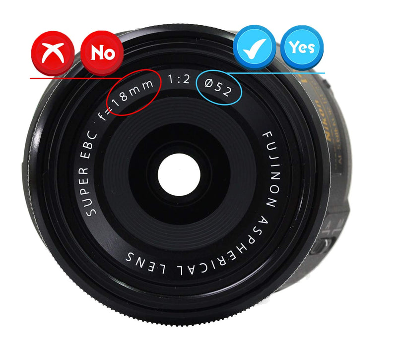 52mm Lens Cap Compatible for Canon EF 40mm f/2.8 STM RF 35mm f/1.8 Macro is STM EF-S 24mm f/2.8 STM Nikon AF Nikkor: 50mm f/1.8D AF-S DX Nikkor: 35mm f/1.8G AF Nikkor: 50mm f/1.4D[2 Pack]