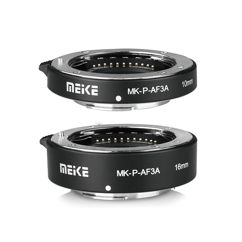 MEIKE MK-P-AF3A Automatic Extension Tube for Olympus Panasonic Micro Four Thirds M4/3 System Camera Lenses 10MM 16MM (Metal Auto Focus Plastic Body)