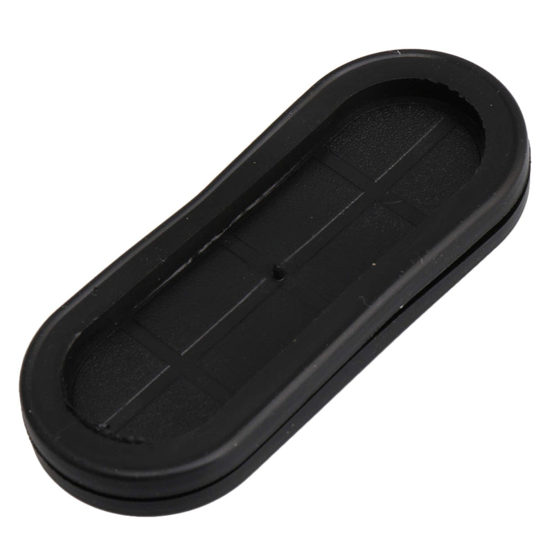 RDEXP 79 x 24mm Inner Size Black Synthetic Rubber Oval Shape Double-Sided Wires Grommet Gaskets Rings Set of 10