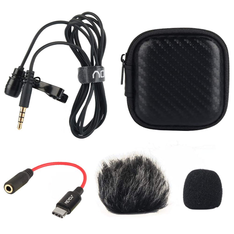 [AUSTRALIA] - Fomito Micmov Professional Lavalier Lapel Microphone Omnidirectional Condenser Recording Mic for iPhone Android Smartphone, YouTube, Video Vlog, Interview, Podcast, Voice Dictation, Music 