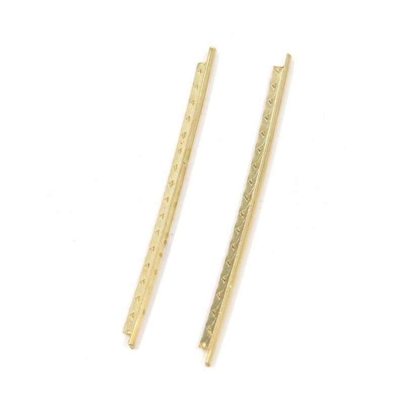 FarBoat 20Pcs Fret Wires 2.0mm Fingerboard Brass Copper Replacements for Acoustic Guitars