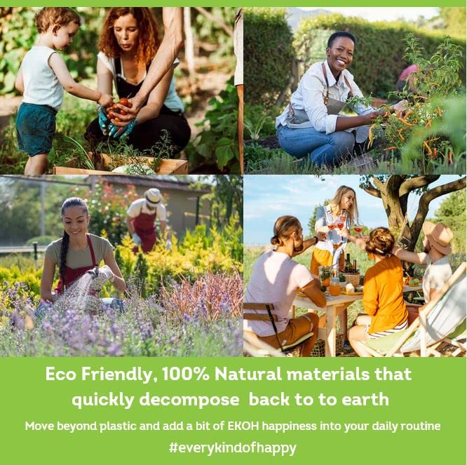 EKOH Swedish Dishcloths for Kitchen - 12 Pack Reusable Paper Towel Cloths - Eco Sponge Cloths - Superabsorbent Cellulose Sponge Dish Cloths - Biodegradable Wipes - Swedish Cleaning Cloth - Dish Rags