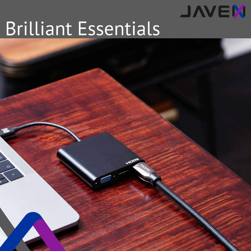 JAVEX Pure Copper HDMI Cable, Metal Connector, Nylon Braided Protection, 4K@60Hz 18Gpbs, 1.8M(6FT) 6FT Braided