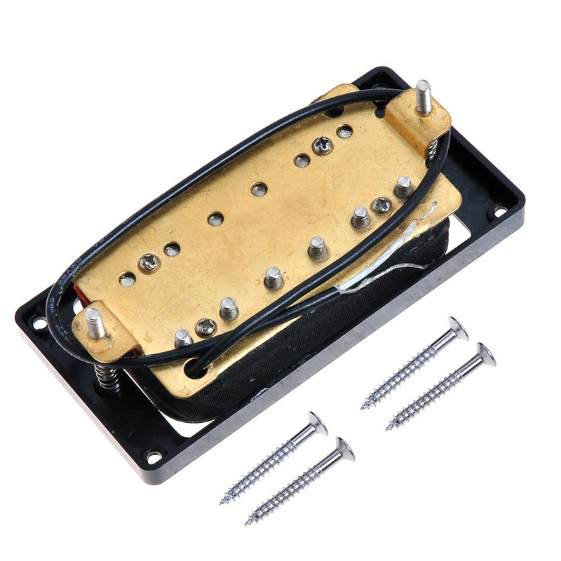 Kmise Zebra Faced Humbucker Double Coil Pickups For Electric Guitar Pickup (Black & Cream) Black & Cream