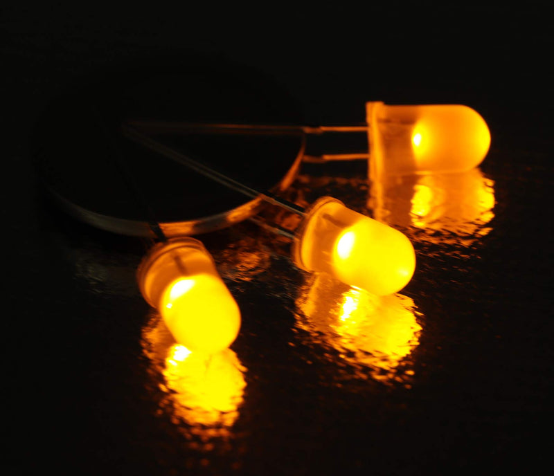 100pcs Ultra Bright 5mm LED Light Emitting Diode Diffused Orange 5mm Orange 100pcs