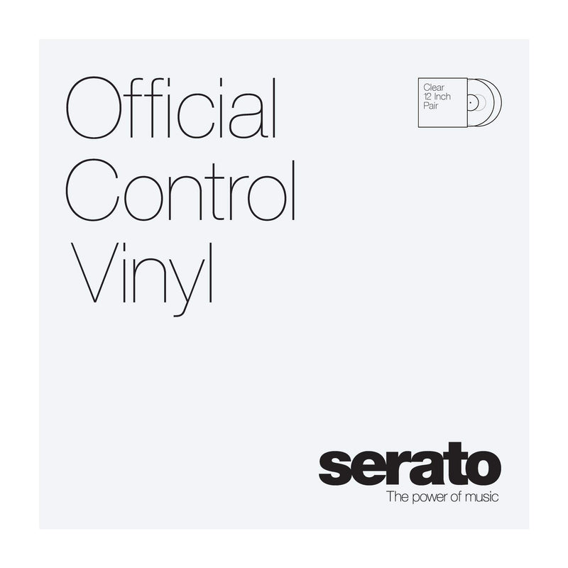 Serato Control Vinyl 12" Pair Clear