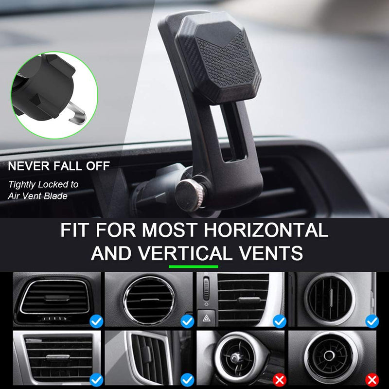 Magnetic Car Phone Holder Mount, Universal Smartphones Air Vent Phone Mount Magnet Hands Free Mobile Phone Clip Holder for Car, Cell Phone Car Mount for iPhone 11 Pro Max Samsung Galaxy S10 and More