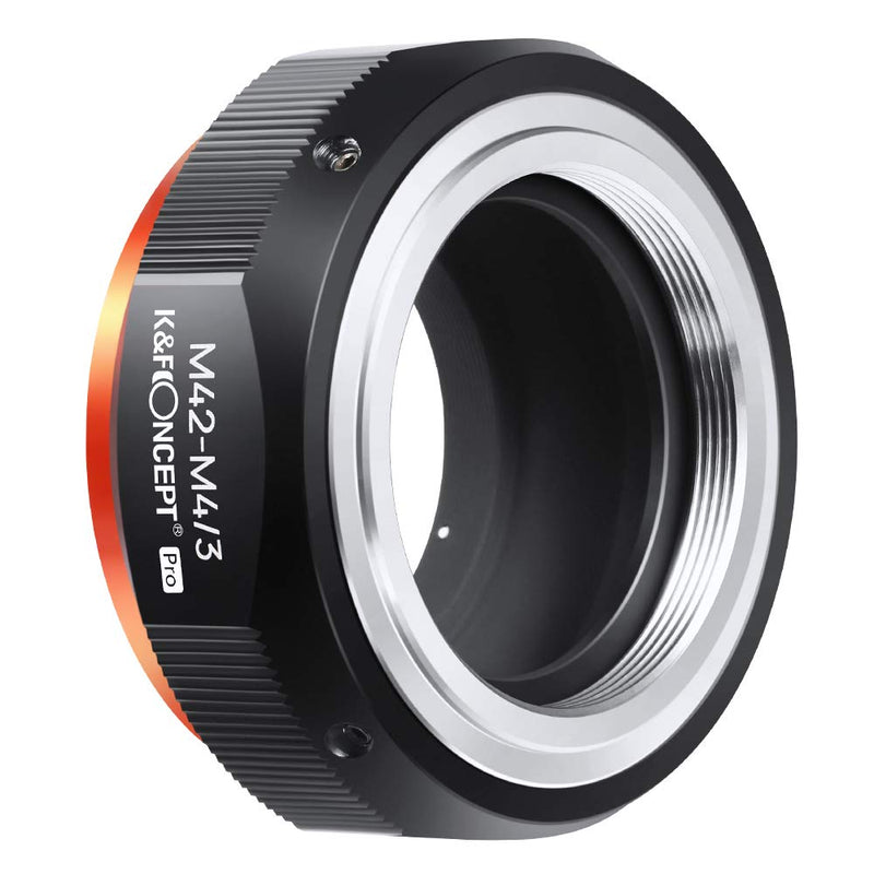 K&F Concept M42 to MFT Lens Mount Adapter for M42 Screw Mount Lens to M4/3 M43 Micro Four Thirds Mount Camera with Matting Varnish for Olympus Pen E-P1 P2 P3 P5 E-PL1 Panasonic Lumix GH1 2 3 4 5 M42-M4/3