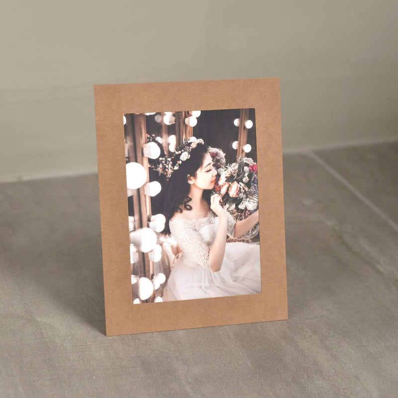 Monolike Standing Paper Photo Frame 5x7 Kraft 10p 5x7Inch Size