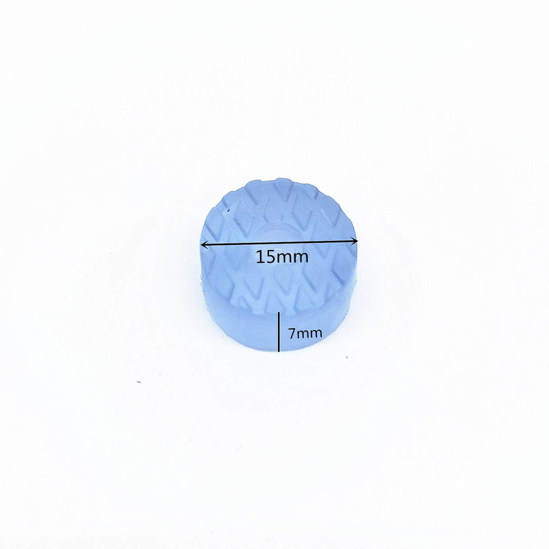 Fannuoncc 50 Pcs Transparent Cylindrical Shape Furniture Pads Rubber Non Slip Feet Pad for Table Desk Chair Sofa and Cutting Boards