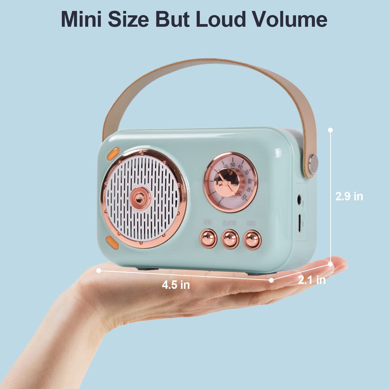 [AUSTRALIA] - Portable Bluetooth Speaker with Microphone Set,Retro Bluetooth Speaker with Home Karaoke Machine,Portable Handheld Karaoke Mics Speaker Machine for Kids and Adults Home Party Birthday(White) 
