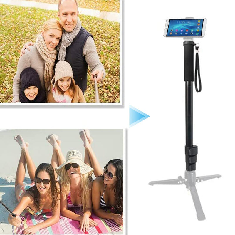 Portable Universal Selfie Stick Aluminum Alloy Retactable Monopod Selfie Stick Mount Support Rod for SLR Camera(P264) P264