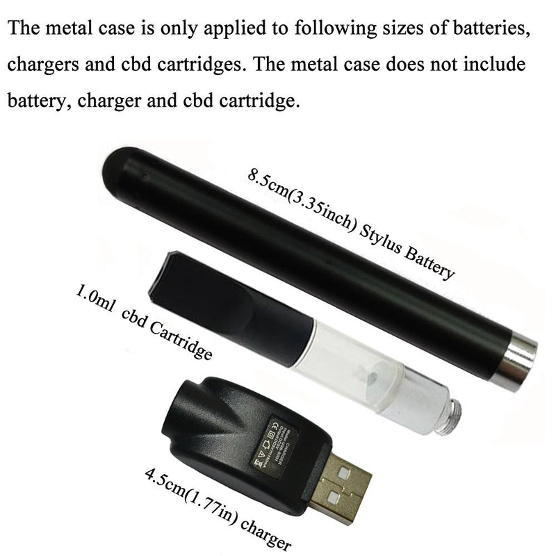 Metal Case for Vape Pen (O Pen, 510, Cbd, Stylus Battery, Usb Compatible)