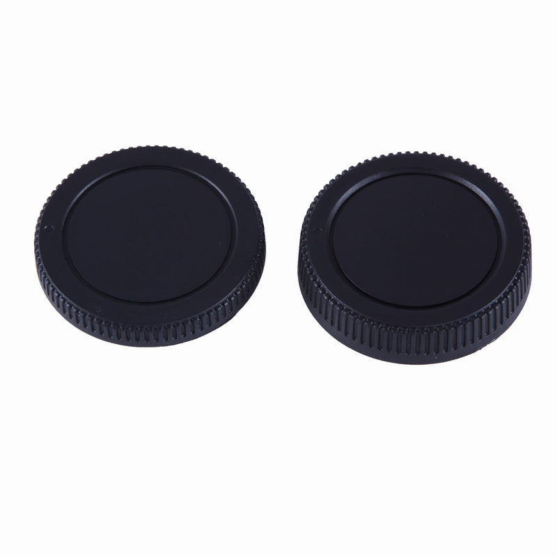 Movo Photo Lens Mount Cap and Body Cap for Olympus Pen Micro 4/3 Mirrorless Camera