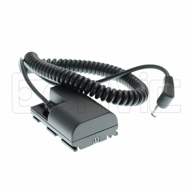 Eonvic DC LP-E6 Dummy Battery Adaptor Power Coiled Cable for for Canon 5D3 5D2 7D 60D