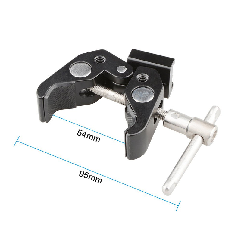 CAMVATE Super Clamp with Cold Shoe Mount for Camera Flash Light Accessories