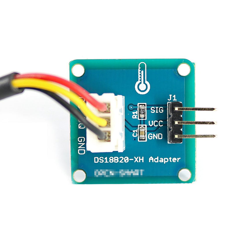 GAOHOU 2 PCS DS18B20 Waterproof Digital Temperature Sensor with Adapter Module for Arduino