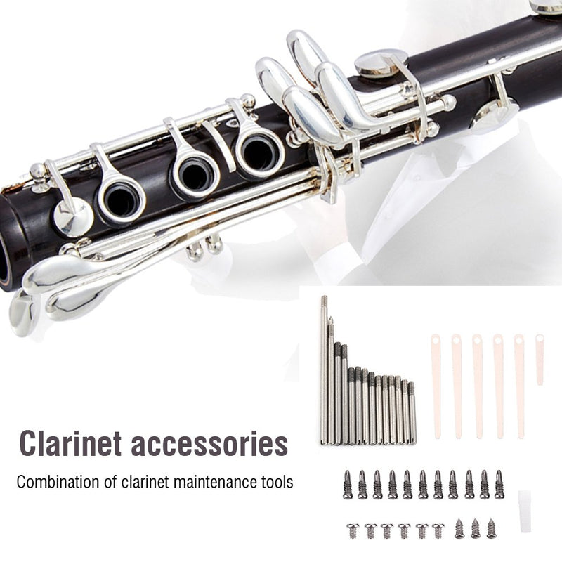 41Pcs Clarinet Repair Tools Including Clarinet Springs Rollers Screws Clarinets Instrument Maintenance Accessory